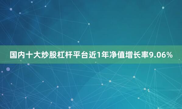 国内十大炒股杠杆平台近1年净值增长率9.06%