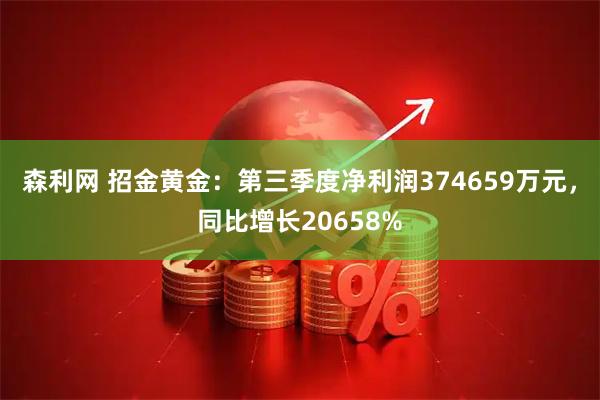 森利网 招金黄金：第三季度净利润374659万元，同比增长20658%