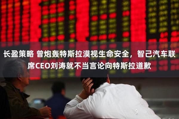 长盈策略 曾炮轰特斯拉漠视生命安全，智己汽车联席CEO刘涛就不当言论向特斯拉道歉